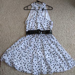 White House Black Market polka dot dress